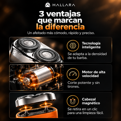 🔥Afeitado Pro Hallara - Afeitadora Portátil - Adiós a los tirones y la irritación