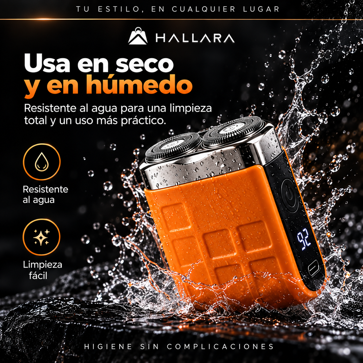 🔥Afeitado Pro Hallara - Afeitadora Portátil - Adiós a los tirones y la irritación