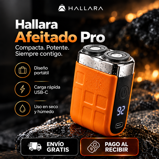 🔥Afeitado Pro Hallara - Afeitadora Portátil - Adiós a los tirones y la irritación