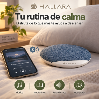 😴Hallara iSueño - Altavoz con Sonidos Relajantes - Escucha sin molestar a quien duerme contigo