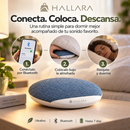 😴Hallara iSueño - Altavoz con Sonidos Relajantes - Escucha sin molestar a quien duerme contigo