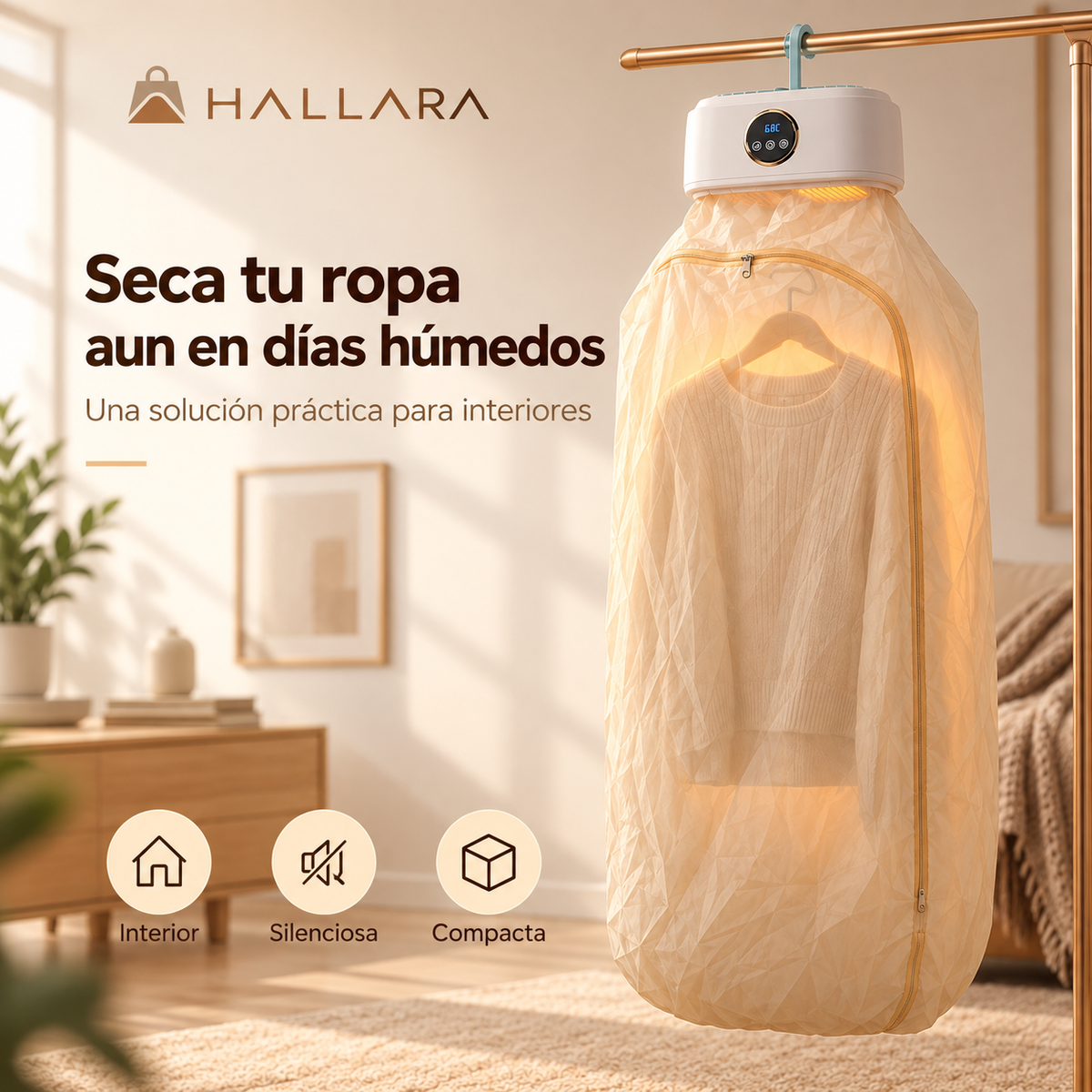 Hallara DryGo™ ✨ Menos espera. Más ropa lista para usar 👕