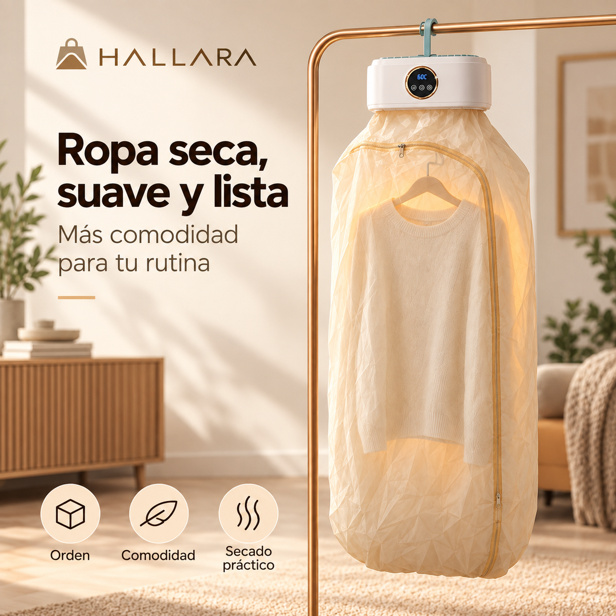 Hallara DryGo™ ✨ Menos espera. Más ropa lista para usar 👕