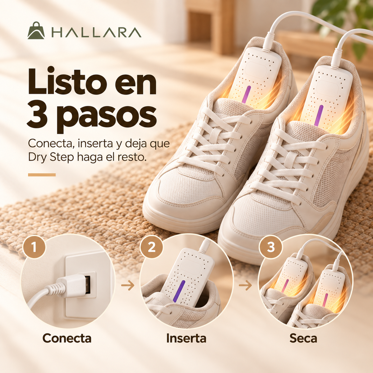 Hallara DryStep™ 👟 Zapatos secos. Listos para volver a salir.